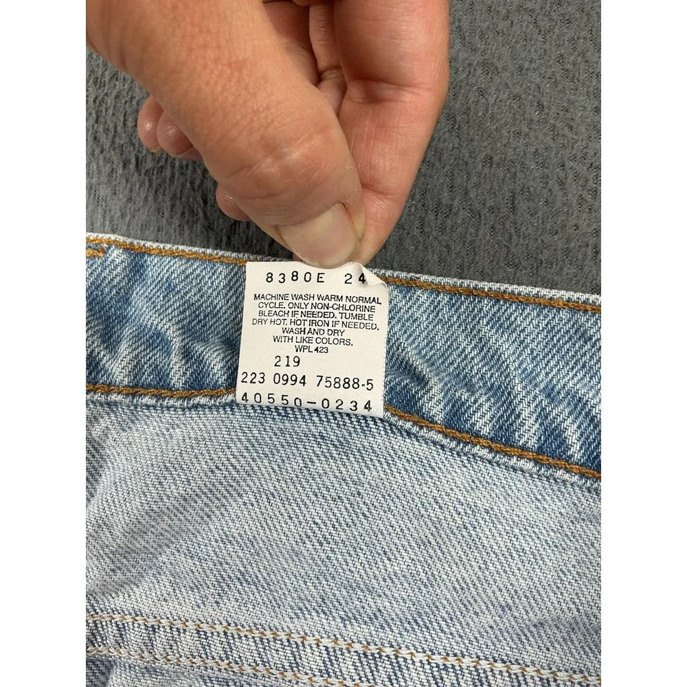Levi's 550 Jeans Mens 38x34 Light Blue Relaxed Tapered Leg Denim Mexico